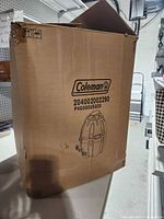 Exterior of Coleman carton showing model number