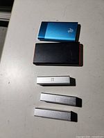 Top view of all five power banks
