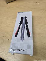 Front of boxed Proster hog ring plier