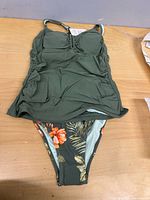 Full view of swimsuit top and bottoms