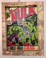 Front view of the Incredible Hulk comic cover canvas print