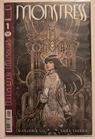 Front cover of Monstress #1 comic in bag and board
