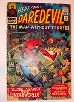 Front cover of Daredevil #19 showing 12¢ price, August issue, visible spine wear