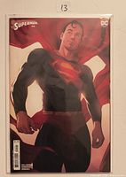 Front view of Superman #15 variant comic in protective sleeve