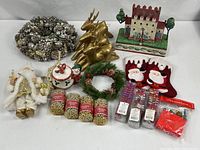 Group shot of all Christmas decor items