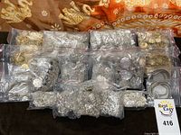 Group shot of all jewellery pieces bagged