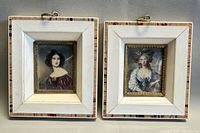 Both framed portraits front view