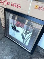 Front view of framed Shuang still-life print