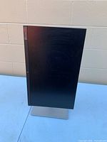 Monitor in portrait orientation showing full front view