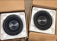 Both Pioneer subwoofers in boxes with styrofoam