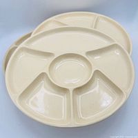 Two divided plates showing top glazing and section layout