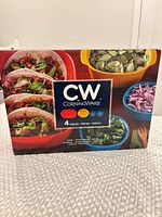 Front of sealed CW by CorningWare 4-piece set box