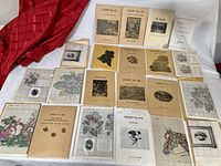 Overall layout of all Jean McIntosh charts and envelope