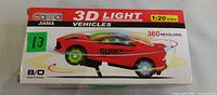 Front of boxed Gaima Jiama 3D Light Vehicles toy car
