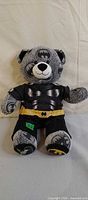 Full front view of Batman Build-A-Bear plush