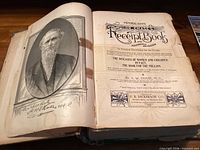 Title page showing book title, edition, author, publisher and author portrait