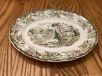 Top view showing full design, color and shape of platter