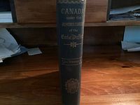 Spine view showing title and publisher details