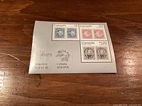 front of CAPEX 78 souvenir sheet showing four stamps and exhibition inscriptions