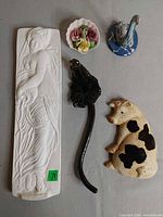 Group shot showing all five decorative items