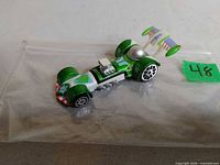 Top angle showing full Buzz Lightyear Hot Wheels car