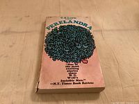 Front cover of Perelandra paperback showing title, author, illustration, and wear