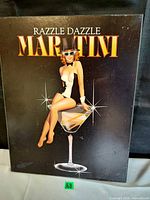 Front view of entire Razzle Dazzle Martini art panel