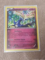 Front view of Xerneas XY 96/146 holo card