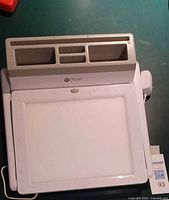 Top view showing light box surface and organiser wells