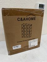 Front of sealed C&AHOME box showing product image and details