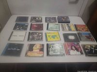 All 18 CDs laid out on table