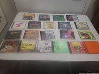 Full table view of all 18 jewel-case CDs