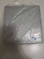 Top view of HP SFF desktop showing chassis condition and HP logo