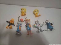Group shot of all figures laid out