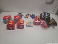 Overview of all items laid out on table