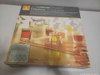 front of Stokes Shooters Checkers box showing product image