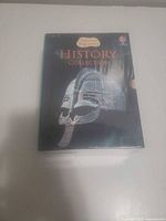 Front of slipcase showing Usborne Beginners History Collection graphic