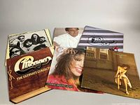 All six album covers spread out