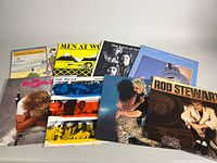 Group shot showing all eight LP covers