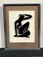 Framed print full view showing mat and frame
