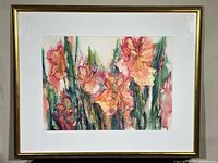 Front view of framed painting