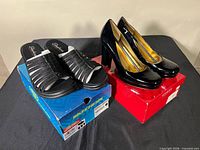 Both pairs on respective boxes