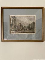 Framed engraving front view