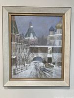 Framed painting front view