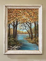 Framed painting front view