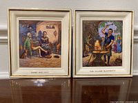 Both square ceramic plates front view