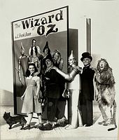 Close-up of the Wizard of Oz promotional photograph showing characters