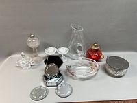 Group shot of all glass items