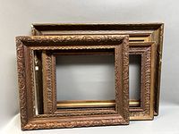 All three frames nested together showing sizes and finish