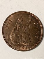 Reverse showing Britannia and date 1965